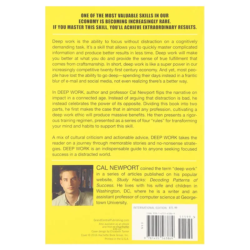 Deep Work By Cal Newport Rules For Focused Success Self Improvement Book About Focus Productivity And Time Management