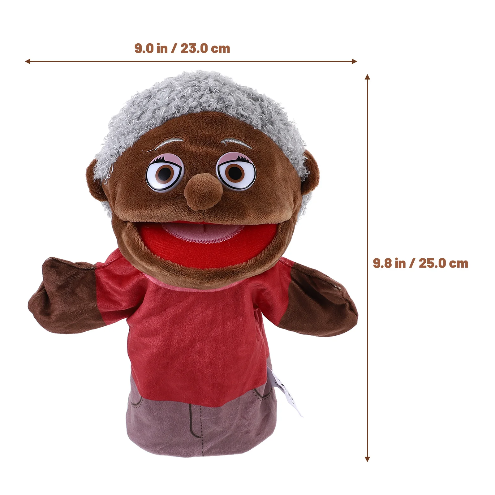 Marionnette à main, 1 pièce, figurine de dessin animé mignonne, éducative pour narration d'histoires, jeu créatif pour enfants, couleur vive, main réaliste pour membre de la famille