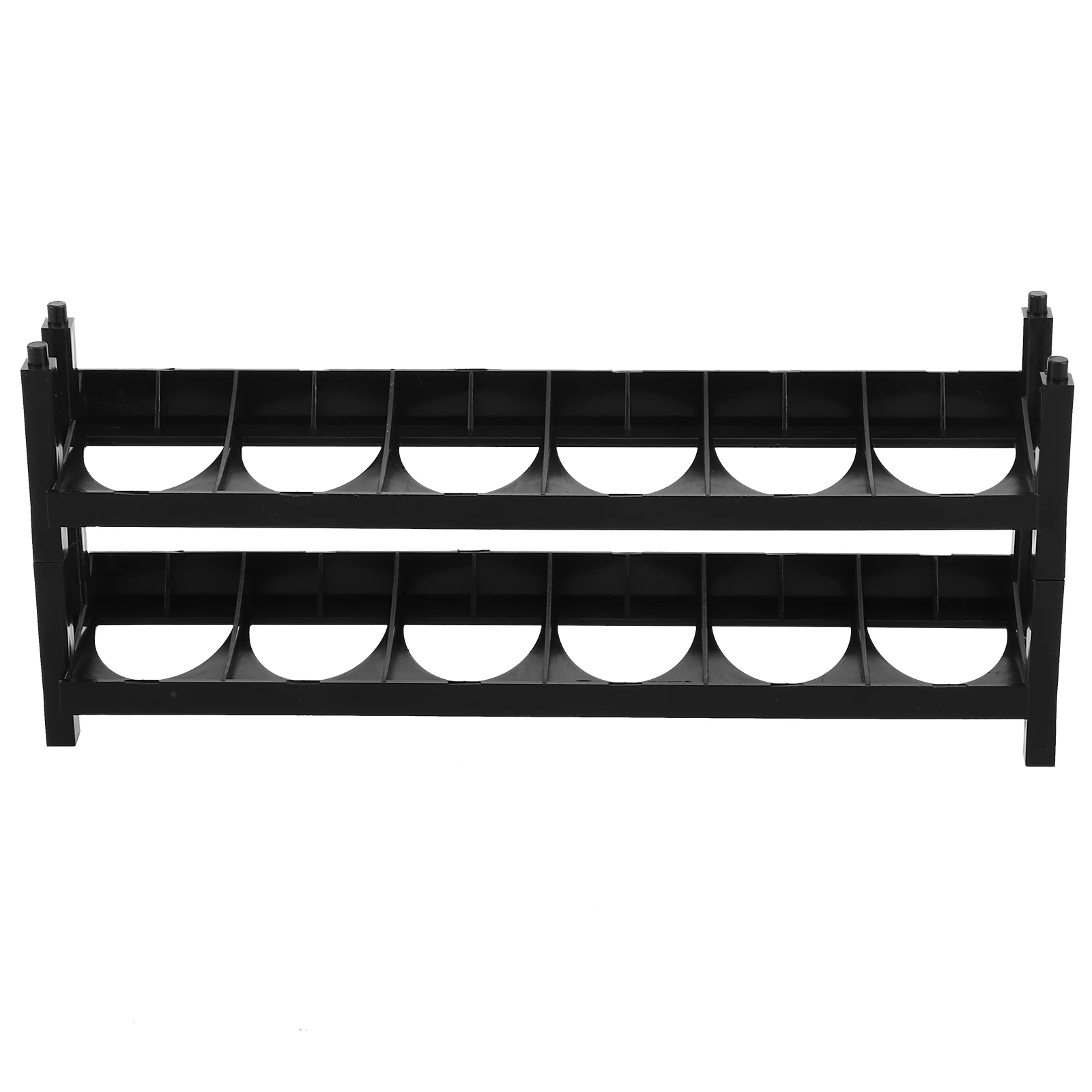 

2pcs Paint Organizer 6 Compartments Multi-Functional Stand For Acrylic Water-Based Hobbyists Artists Large Capacity Durable