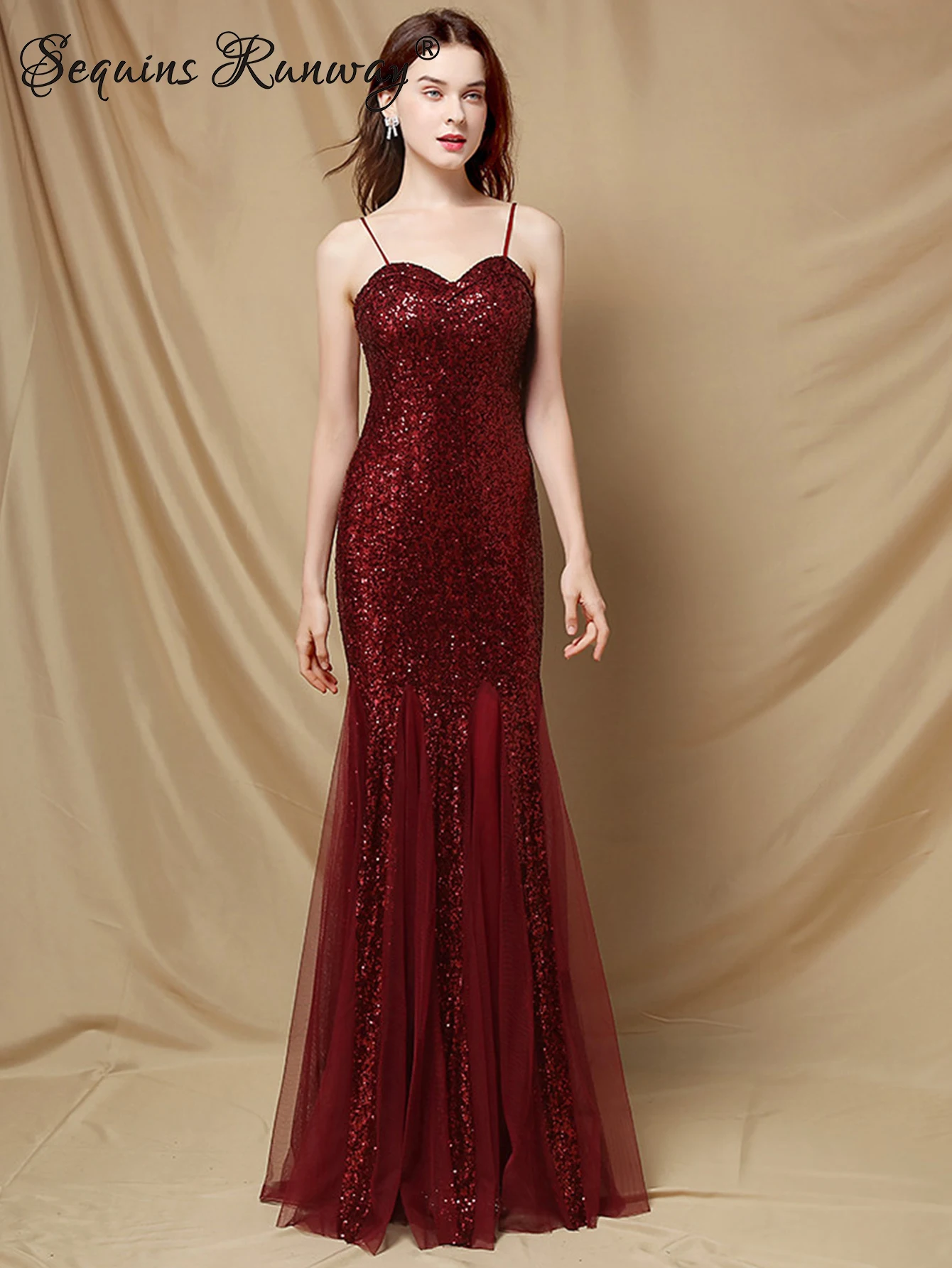 Seksowna siateczkowa sukienka maxi z cekinami bez pleców, letnia sukienka damska eleganckie luksusowe sukienki na wesele balowe długie sukienki wieczorowe Vestidos