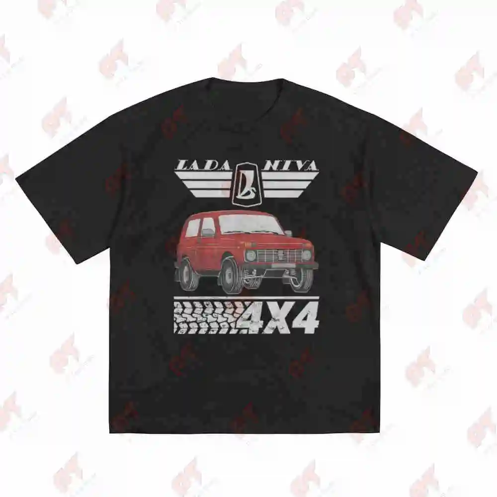 Lada Niva 4X4 Offroad Russia USSR Short Sleeve Tee 100% Cotton T-Shirt