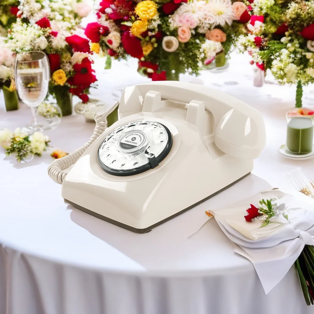 Imagem -04 - Casamento Áudio Guestbook Telefone Booth Gravador de Voz Telefone Vintage Mais Barato Venda de Fábrica