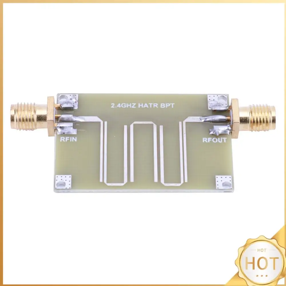 

Практичный фильтр 2,4 ГГц, двухсторонняя печатная плата, модуль полосового фильтра, электронный компонент 2,3-2,5 ГГц