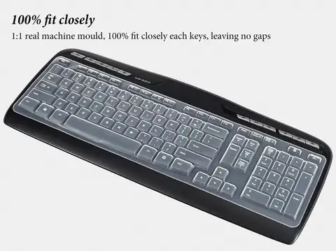 for Logitech MK320 MK330 K330 MK335 MK 335 330 MK320-YR002/Y-R0009 Desktop Keyboard Protector Keyboard Cover Protector Skin