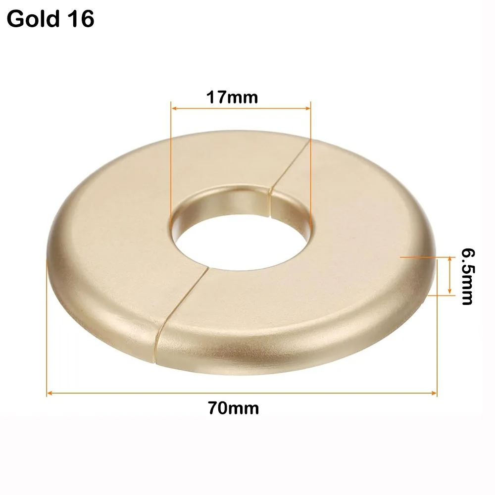 Useful ABS Shower Faucet Cover Round Black Faucet Decorative Cover White Pipe Wall Covers Shower
