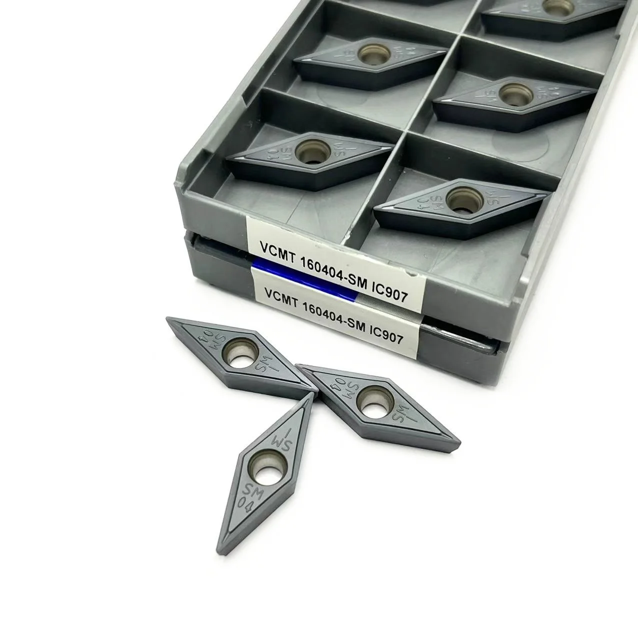 10 pz inserto in metallo duro VCMT160404 VCMT160408 MA VP15TF UE6020 US735 fresa cilindrica per metalli VCMT tornio utensile per tornitura CNC