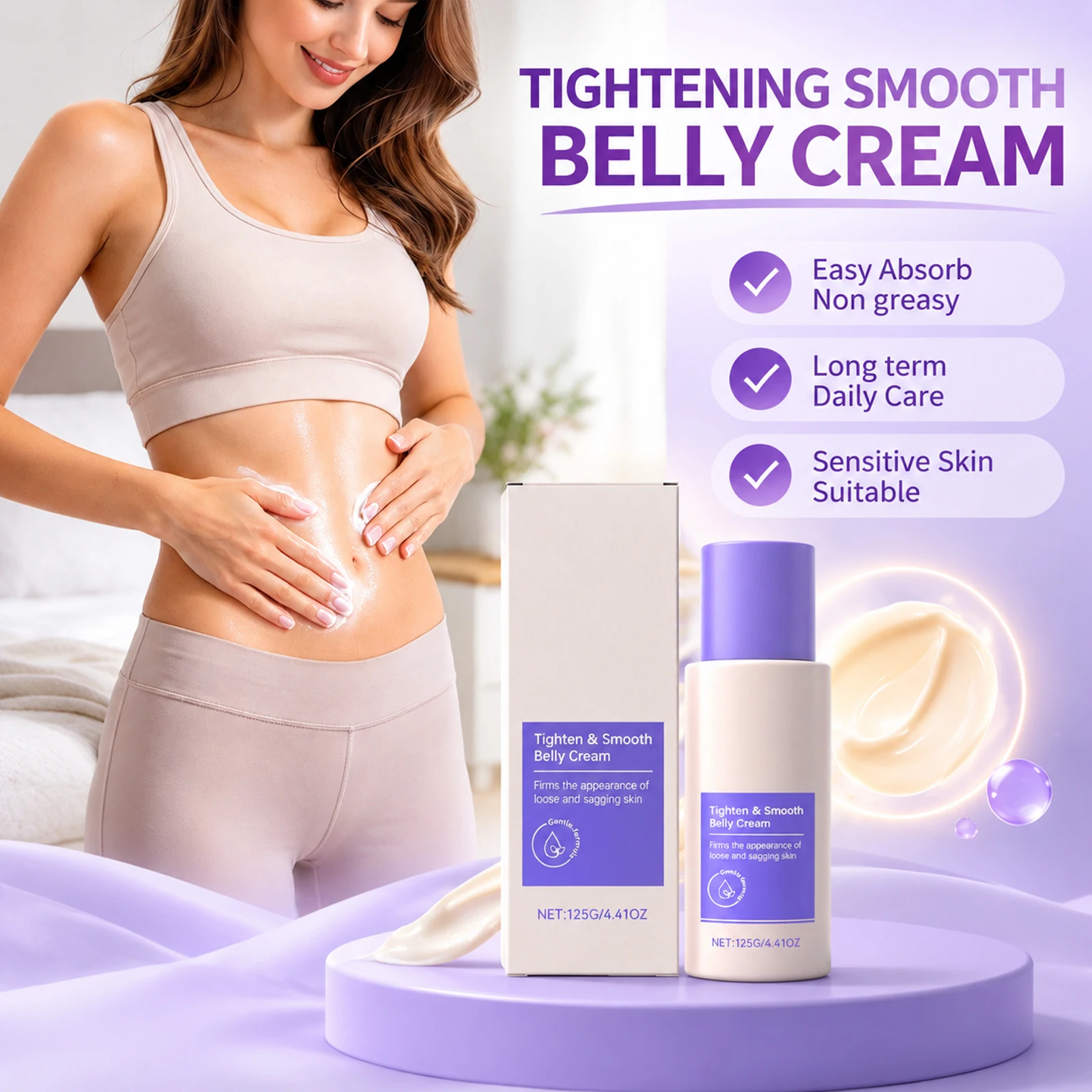 Abdominal Firming Cream Tighten Sculpting Improve Loose Sagging Skin Deep Improve Sagging Skin Boost Moisturizing Daily