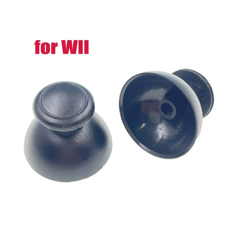 2pcs Joystick Cap for Wii U Game Pad Analog Stick Cap for Wii Controller Nunchuck Thumbstick Mushroom Cap Repair Parts Replace