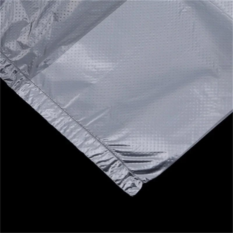 Kunststoff-Einkaufstasche, 100 Stück, transparente Einkaufstasche, Supermarkt-Plastiktüten mit Griff, Lebensmittelverpackung – Detail 11