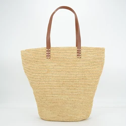 Natural Raffia Tote Bag for Summer