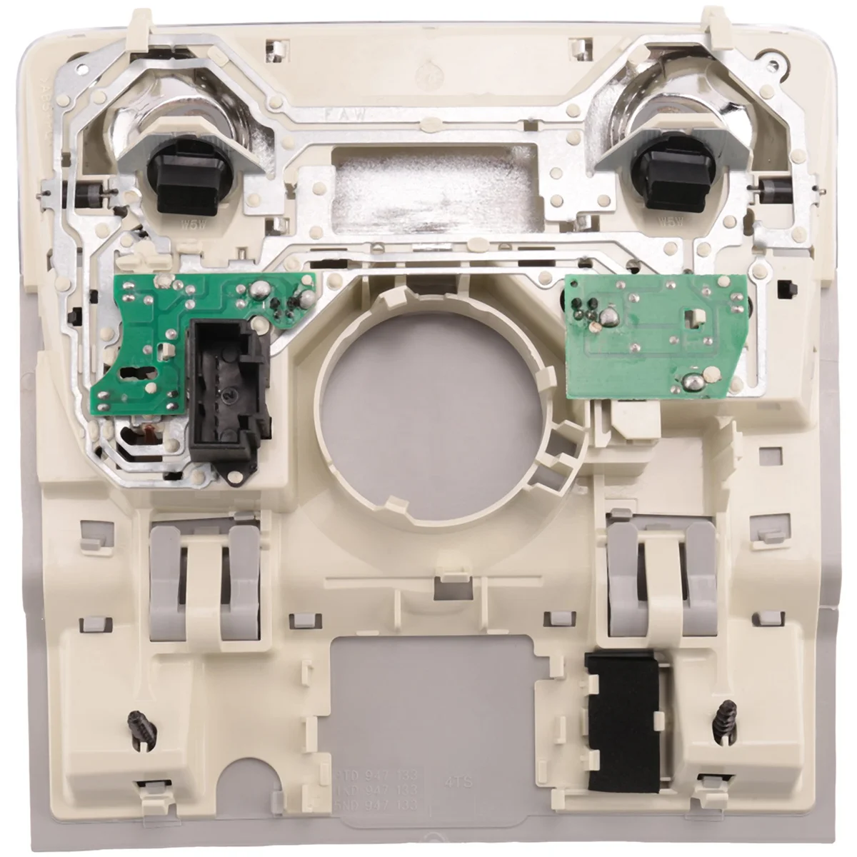 ضوء السقف الأمامي الكلاسيكي للقراءة ضوء السقف الداخلي للسيارة لسيارة VW Golf 6 MK6 Passat B6 Skoda Yeti Superb، رمادي