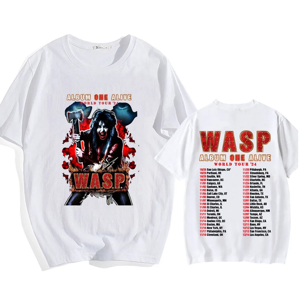 WASP Nation Graphic Tshirts Short Sleeve Cotton Summer Tee-shirt Round Neck  Men Soft  T-shirts Printing Comfortable Tee Hip Hop