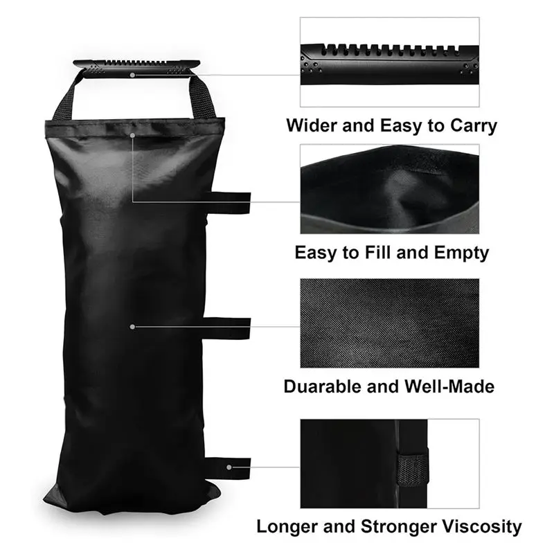 A67P-Sand Bags For Canopy Weights (No Sand)Sand Bags For Weight Sandbags For Canopy Tent Canopy Weights 4 Pack
