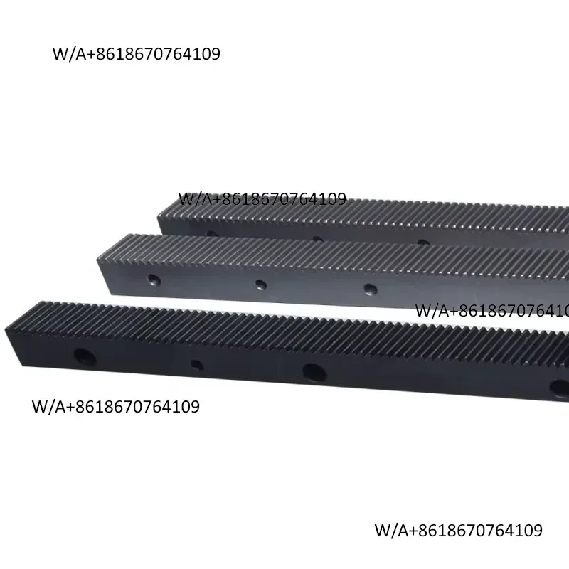 2026 LHCNC Straight or Helical Tooth Gear Rack With Mounting Holes 1M/1.25M/1.5M/2M Length Customization Rack