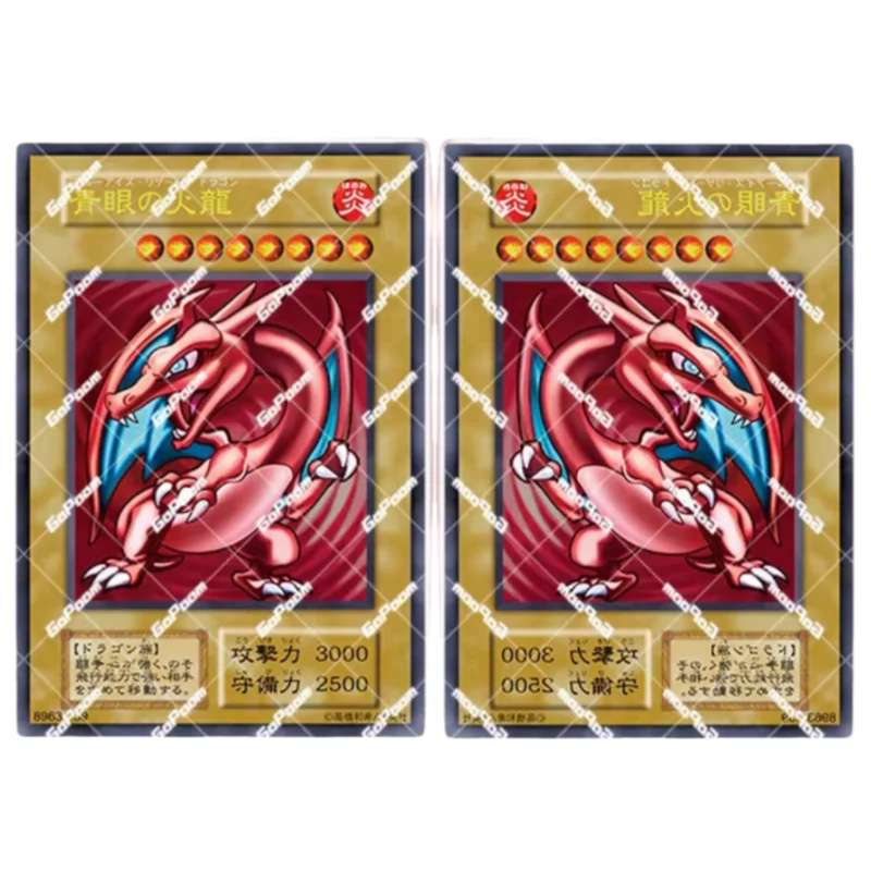 

1Pcs/Set Yugioh Card Blue-Eyes Fire Dragon Self Made Anime Game Characters Collection DIY Color Flash Card Toy Repainted Version