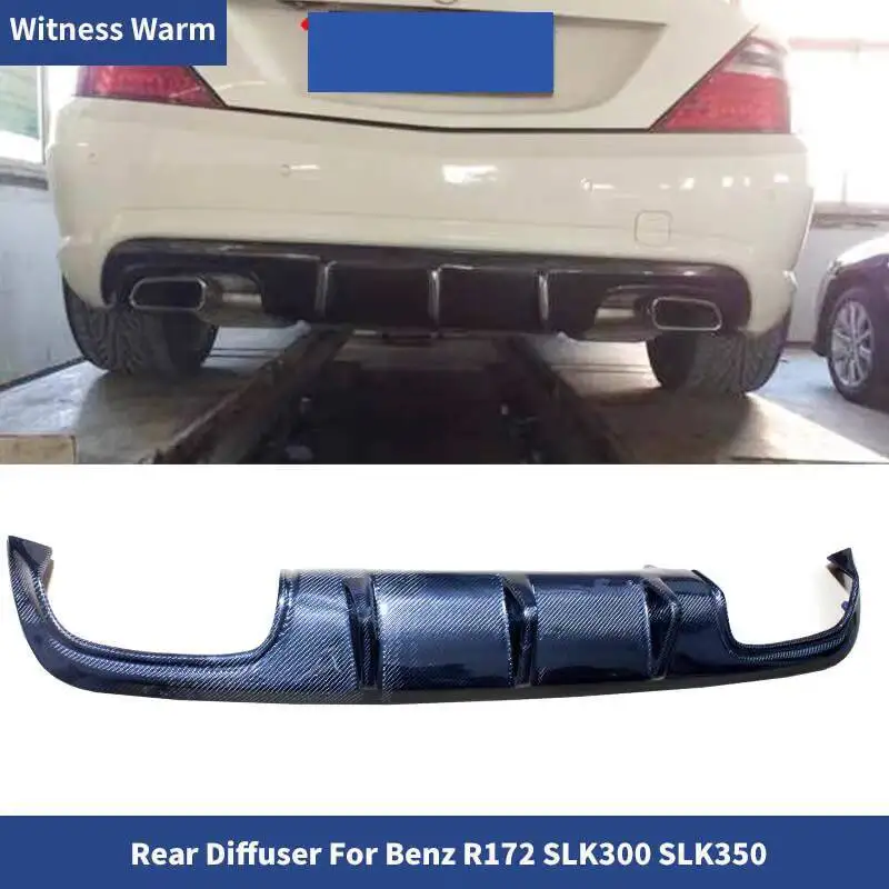 Couvercle de diffuseur de pare-chocs arrière en fibre de carbone pour Benz, adapté pour Benz Slk aqR172, Slk200, Slk280, Slk300, Slk350, Slk55, Amg Style 12-2015