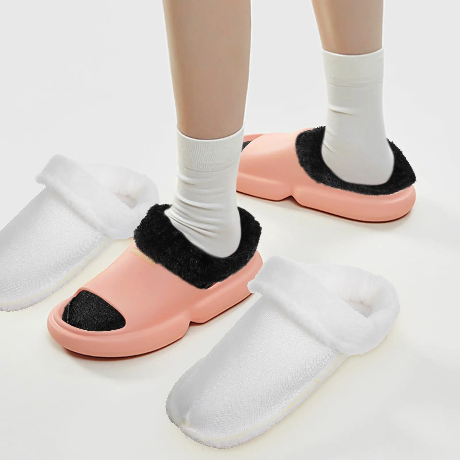 

2Pairs Warm Inserts for Clogs Soft Shoe Liners Winter Shoe Accessories Removable Washable Lining for Boots Slippers Shoes