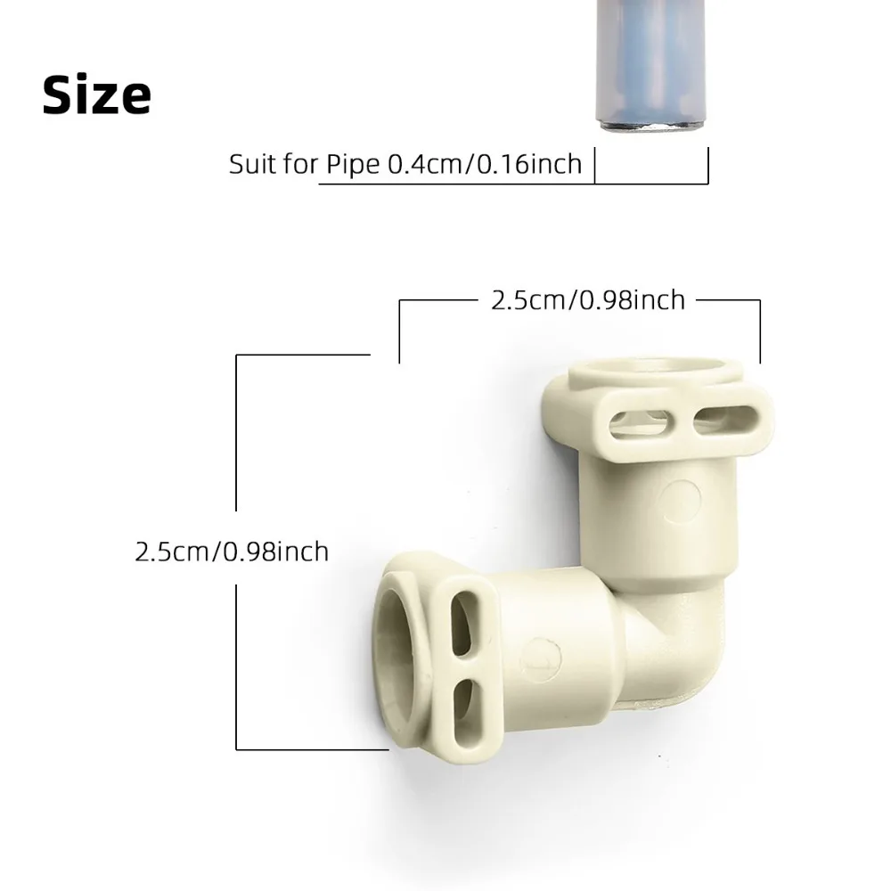 L-Shaped Fluid Connector Water Line Adapter for Coffee Machine Compatible with Jura Dr.coffee SAECO and Kalerm Coffee Machines