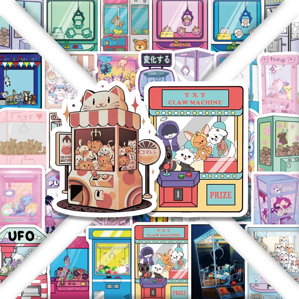 54 個 UFO キャッチャーステッカー漫画創造性人形ゲームコンソール落書き装飾 DIY ノートブックスーツケースギター電話デカール