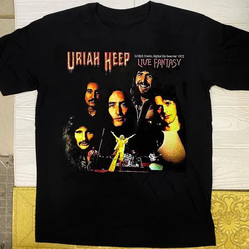 Uriah Heep Band Easy Livin' Live Camiseta corta de algodón