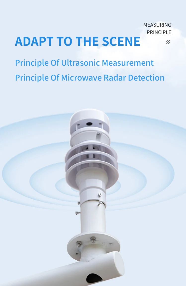Compact Weather Meteorological Station Automatic Ultrasonic Weather Station  Hygrothermal Sensor Relative Humidity