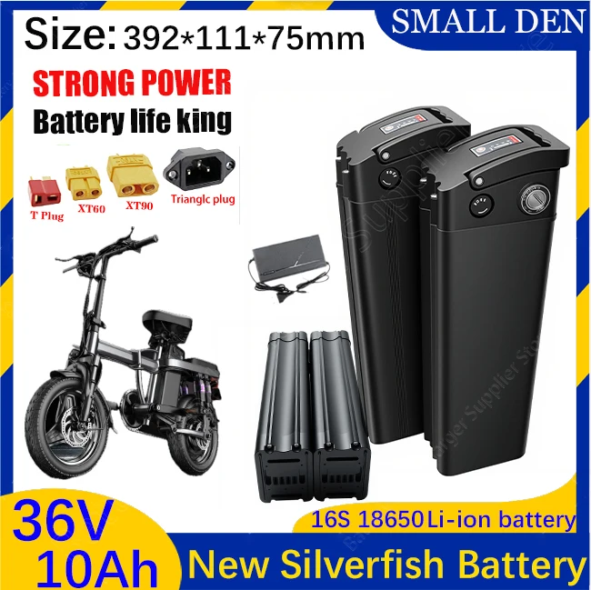 New 36V 10Ah 12ah 15ah 20ah 18650 high-capacity lithium battery with ultra-long batter life suitable for silverfish motors below