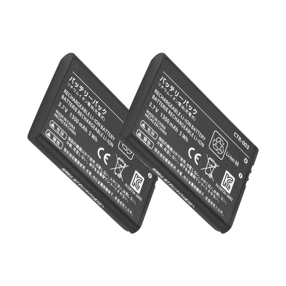 

2 x 1300mAh CTR-003 Replacement battery pack For Nintendo Switch Pro Wireless Controller 3DS Rechargeable batteries