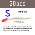 20 piezas de cola roja S