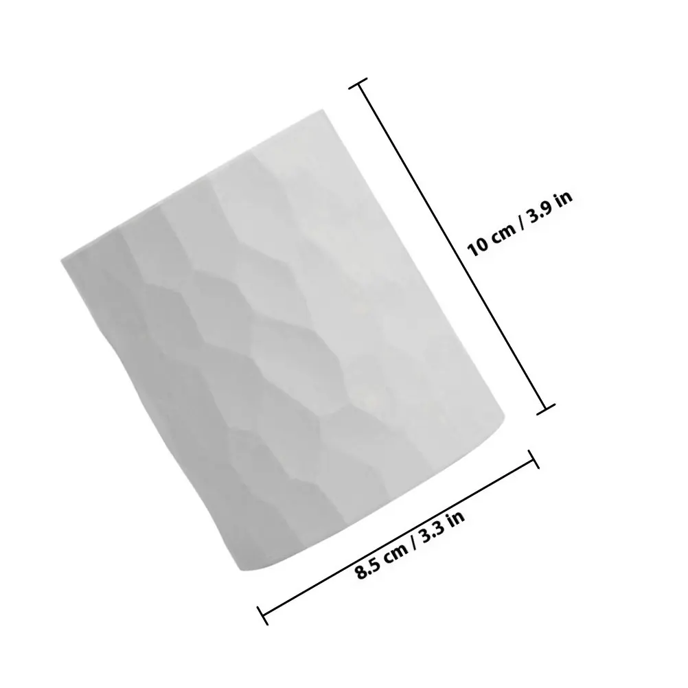 Large Capacity Silicone Pen Holder White Safe Smooth Desk Organizer for Home Office School Multi-Purpose Stationery Storage Box