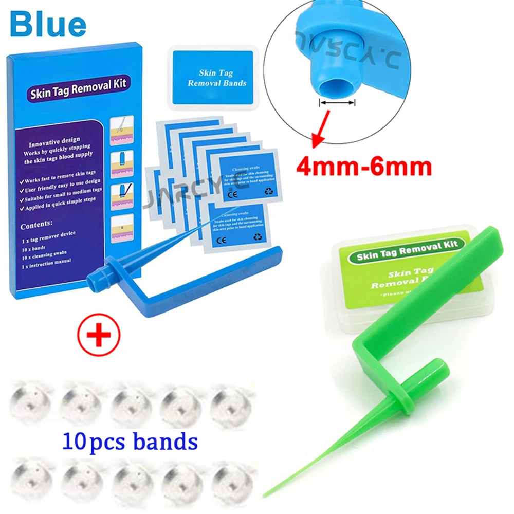 

Blue Wart Removal Tool Set Papilloma Removal Skin Tag Removal Device With Rubber Ring Beauty Salon Home Acne Needle Mole Tool