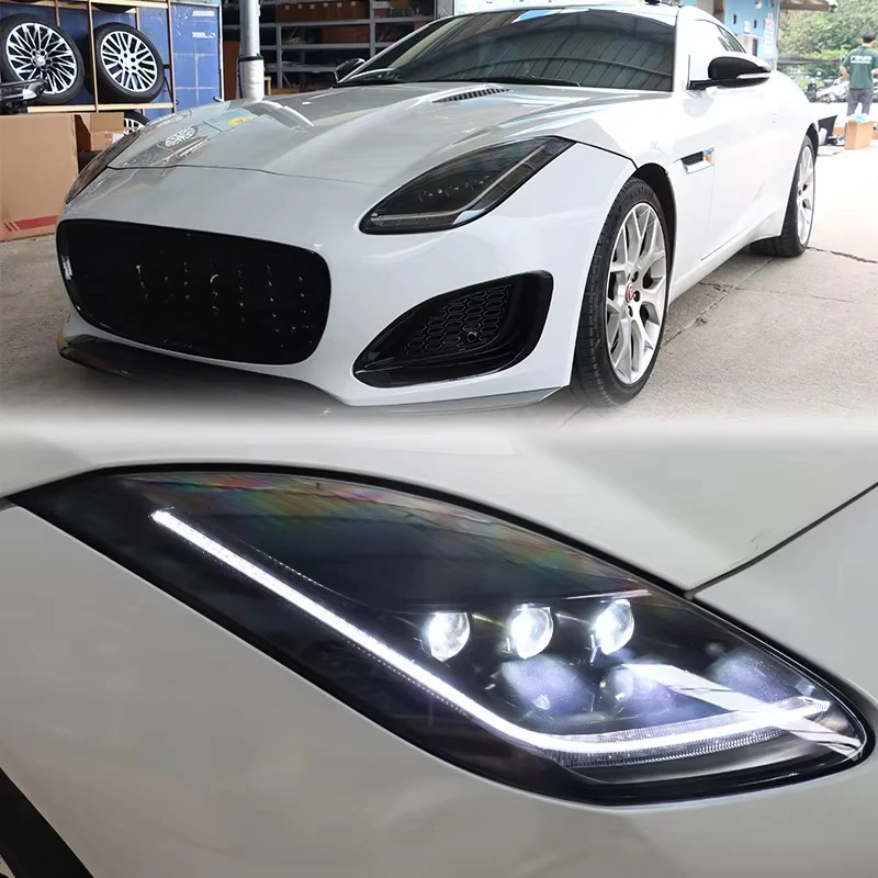 F-TYPE LED Headlights Super Bright Three-Eye Design