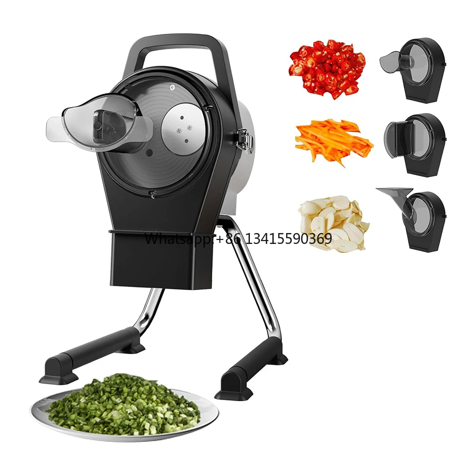 

GJ806 Electric Vegetable Chopper Commercial Vegetable Slicer Multifunctional Scallion Cutter Food Processor for Restaurant