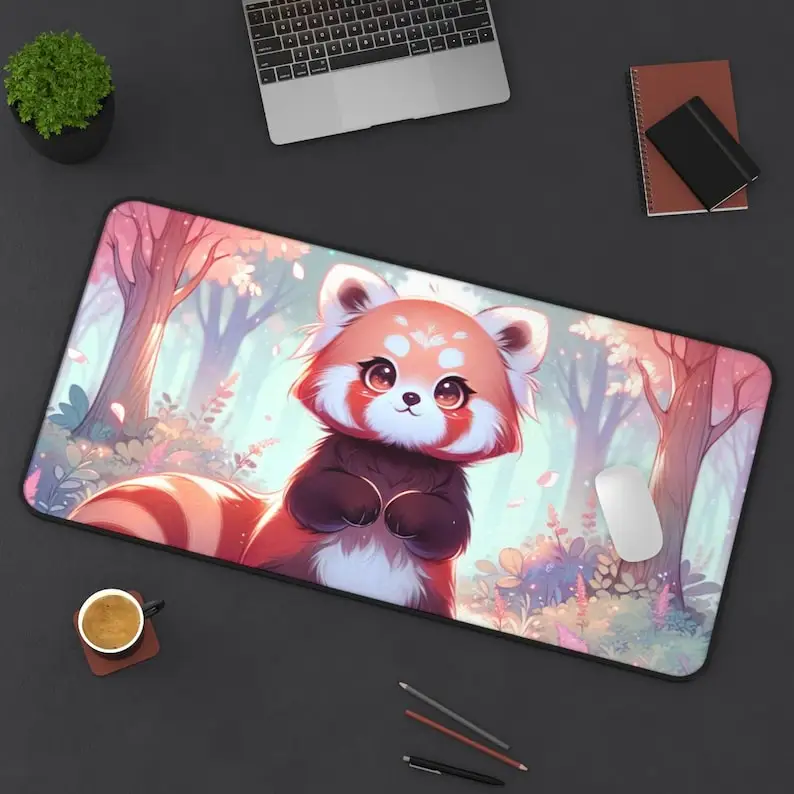 Cute Pink Animal Mouse Pads, Non-slip and Waterproof Gaming Mouse Pad, Office Desk Decoration Mat, Perfect Gift for Friends