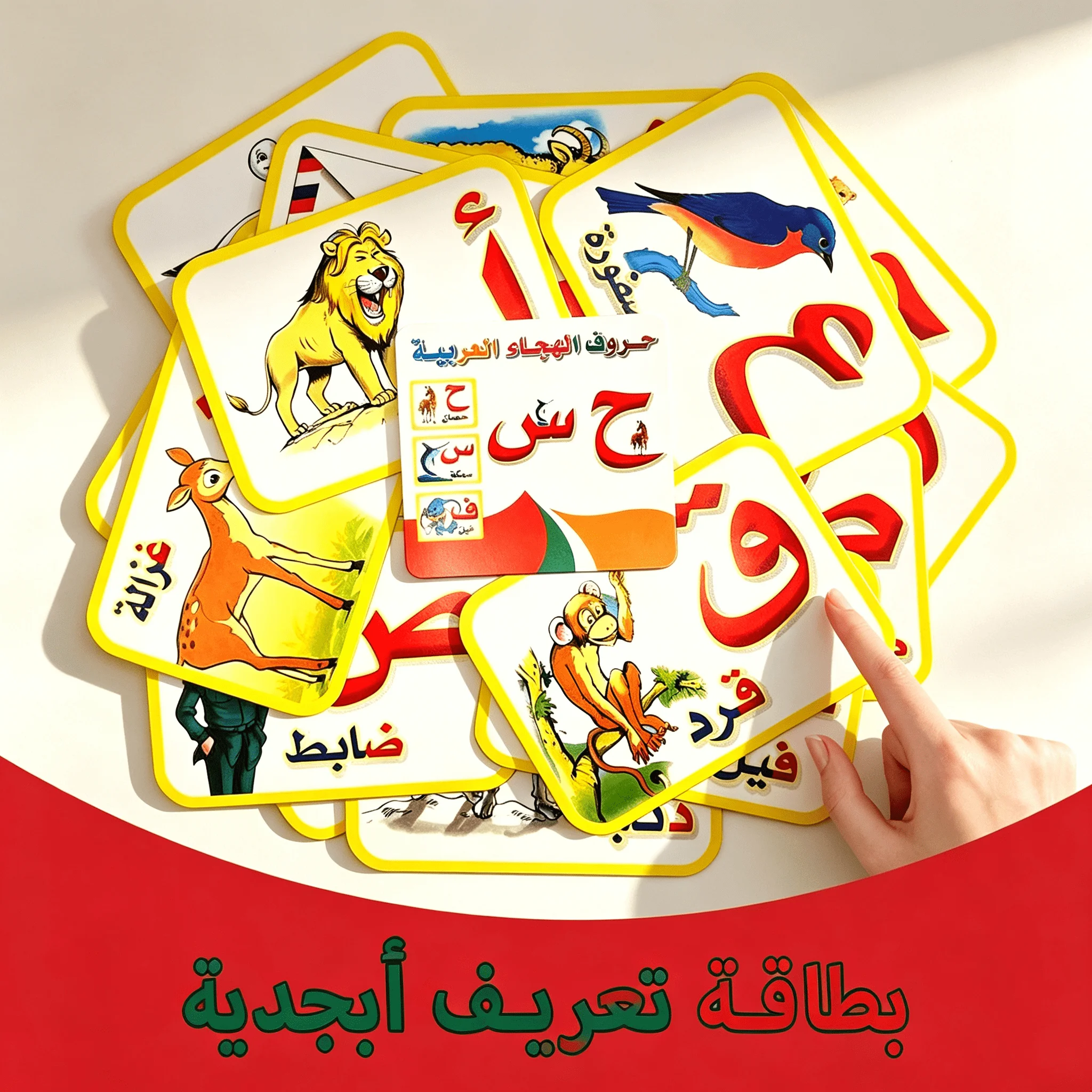 Flash Card Alphabet - Set kartu belajar alfabet Arab berisi