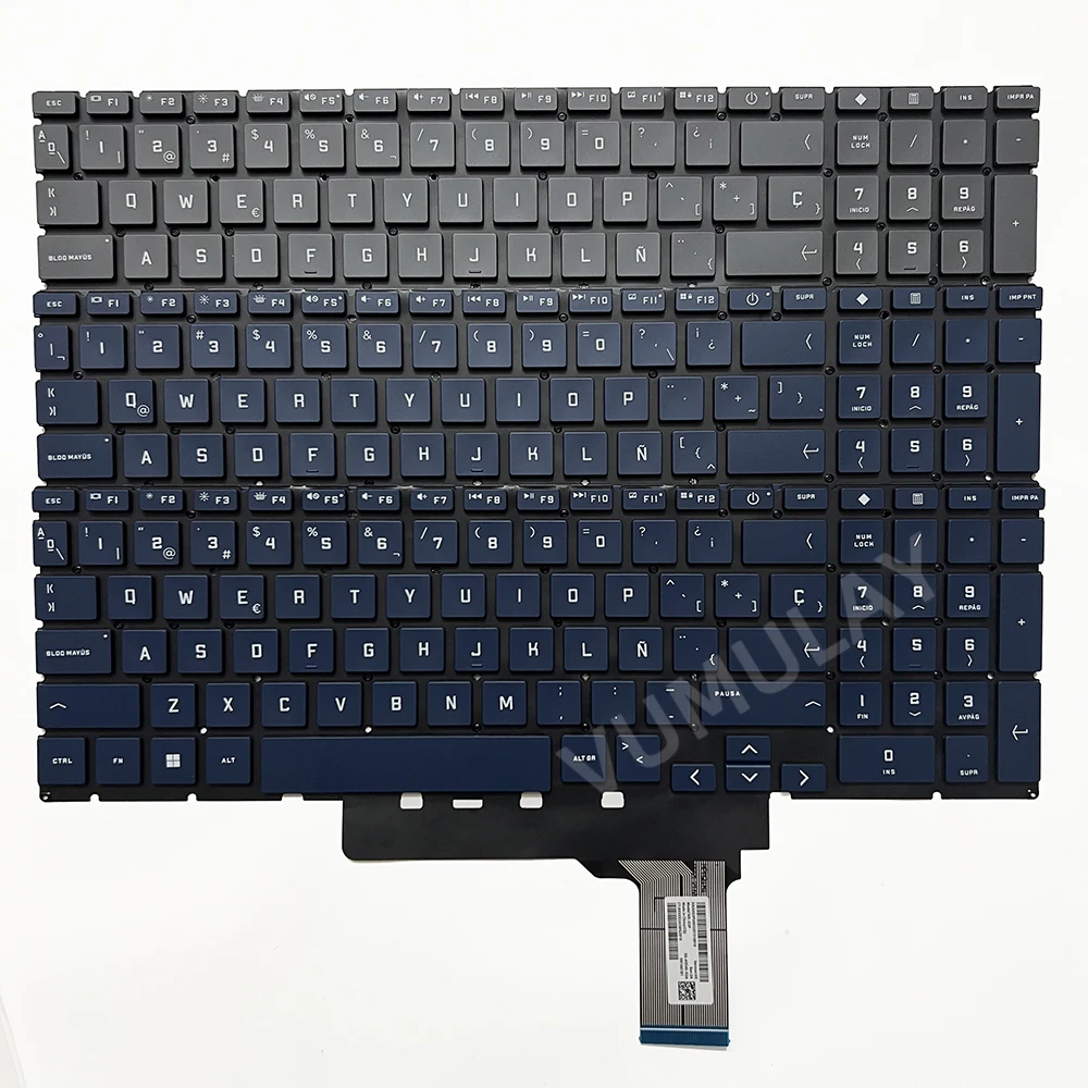 Latin/Spanish Backlit Keyboard for HP Victus 16-D 16T-D 16-D0010CA 16-D0013DX 16-D0515LA 16-E 16-E0504nw 16-E0097nr 16Z-E 15-FA