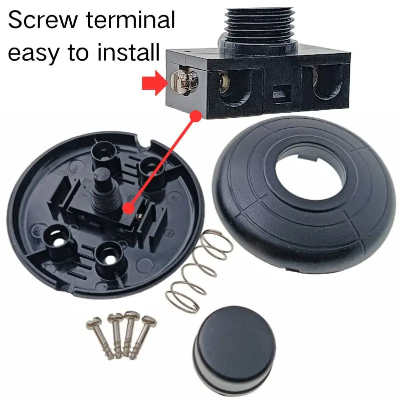 Inline Switch Foot Pedal Screw Terminal Easy to Install Max AC 250V 2A