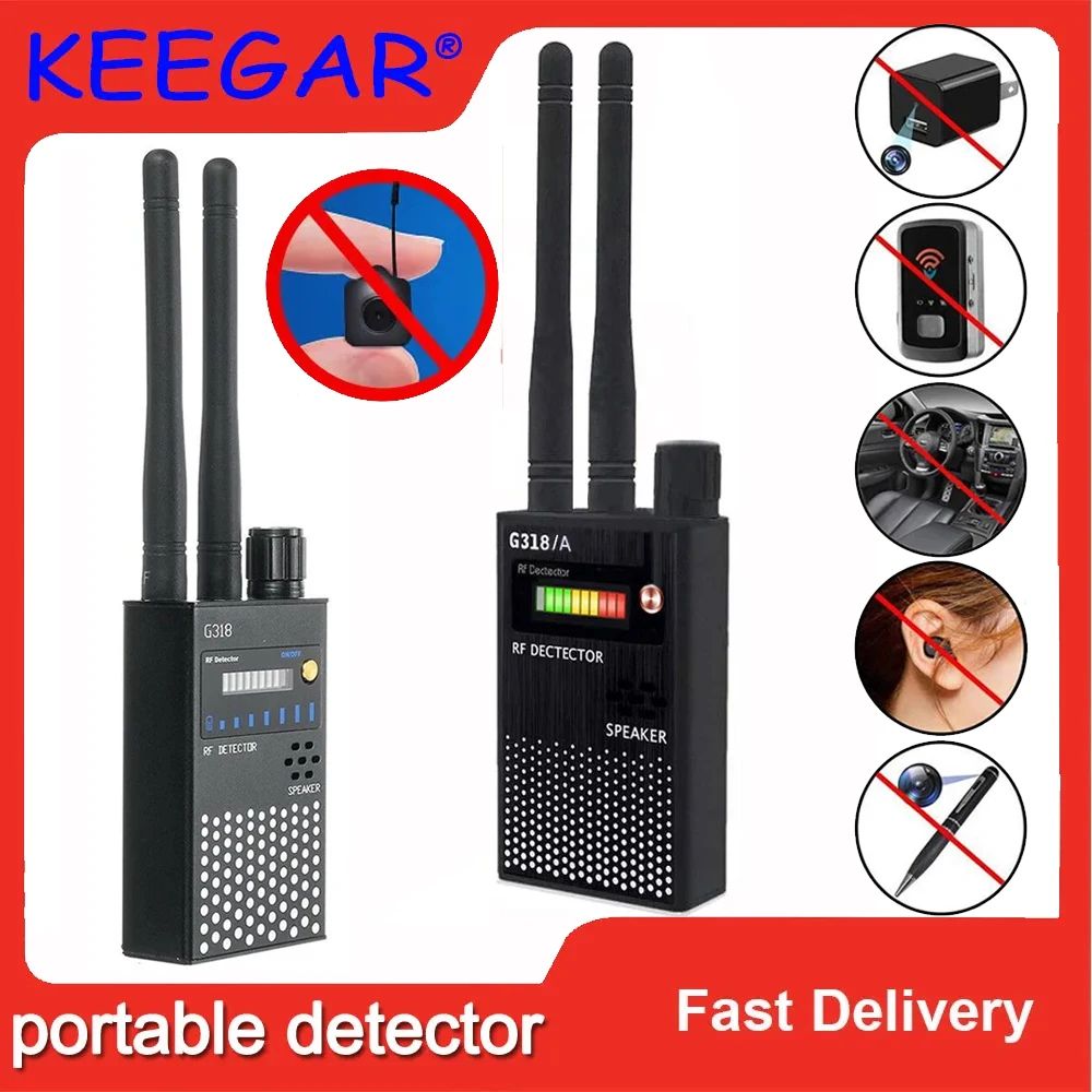 

Camera Detector Device Hotels Wireless RF Signal Spy Cam Finder GPS Tracker Scan Bug RF Detector Spy Gear Professional Products