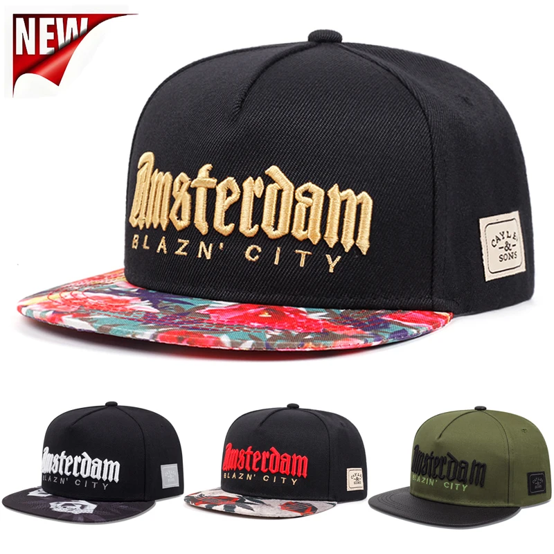 New Fashion BLAZIN CITY Alphabet Embroidery Adjustable Snapback Cap Hot Sale Man Hip Hop Baseball Hat Women Fashion Sports Hats