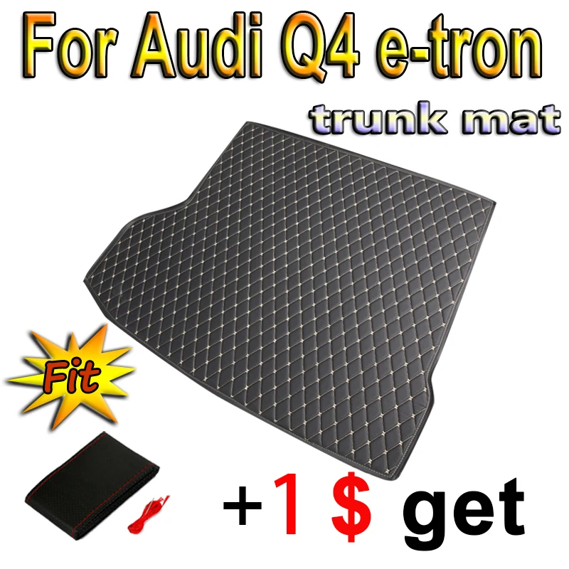 Custom Car Trunk Mat For Audi Q4 e-tron 2022 2023 2024 Car Floor Mats Cargo Liner Carpet Car Accessories Interior Decoration