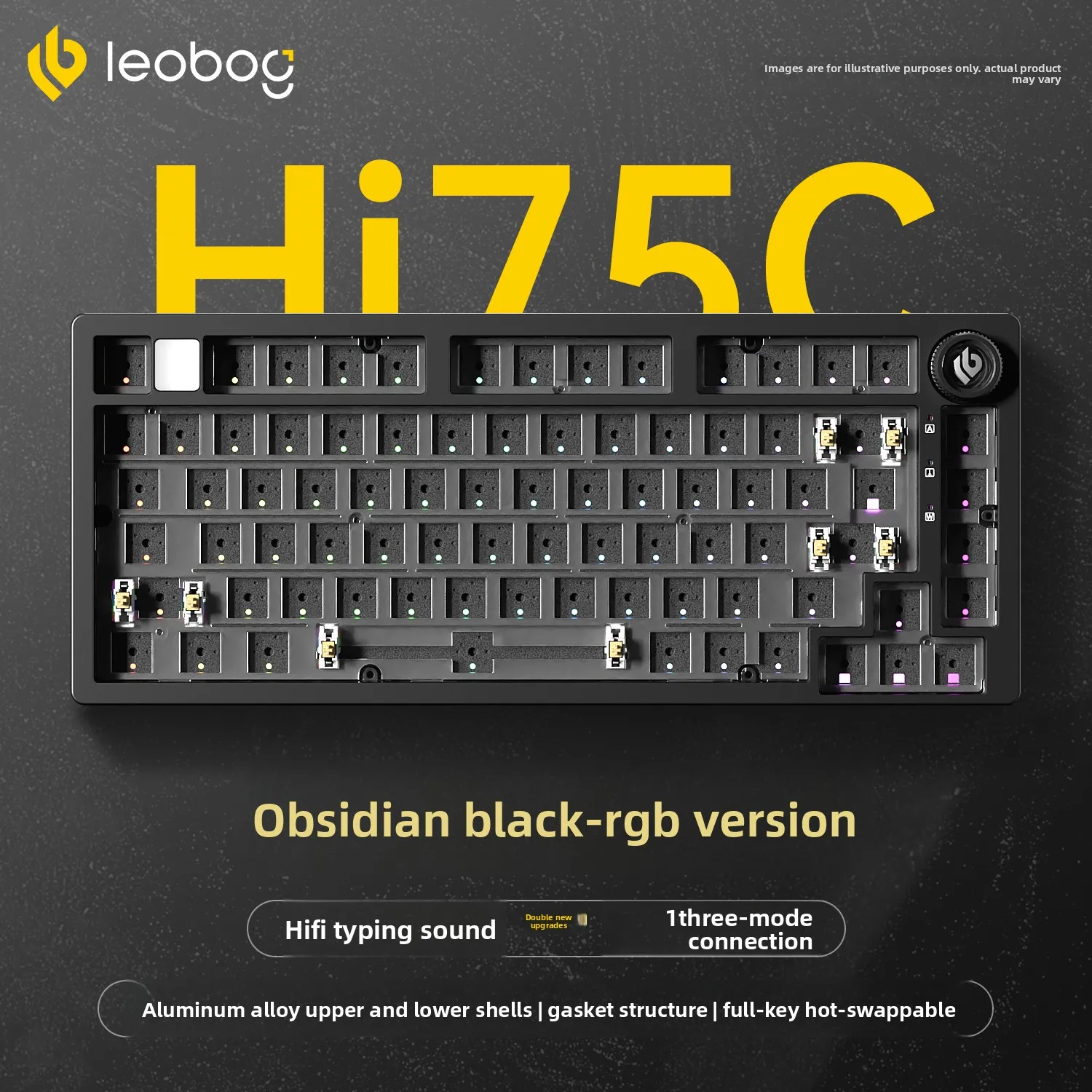 LEOBOG Hi75C Pro メカニカルキーボード アルミ合金 3モード/有線