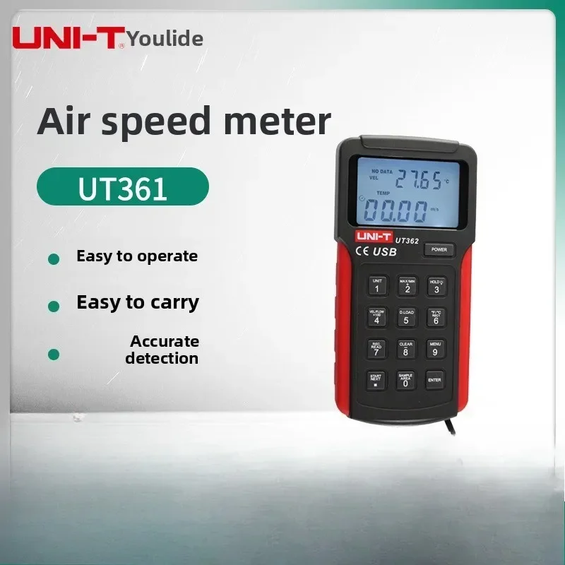 Test Meter UNIT UT362 UT362 Anemometer With Switch LCD Backlight USB Data Transfer And Wind Speed