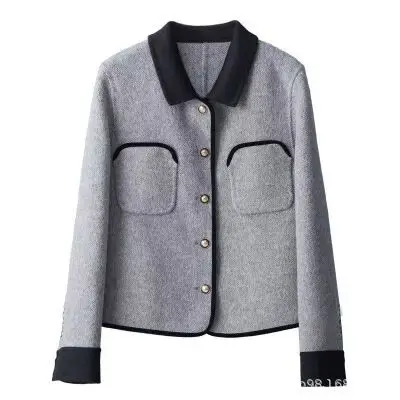 Fashion Suit Women's Spring and Autumn Korean Version Age Reducing Short Chic Jacket+slimming Dress Two-piece Set