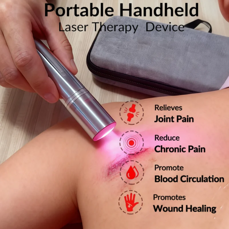 

Медицинское устройство для терапии красным светом, 5 длин волны, холодный лазер, 940 нм, ближний инфракрасный порт для облегчения боли в теле