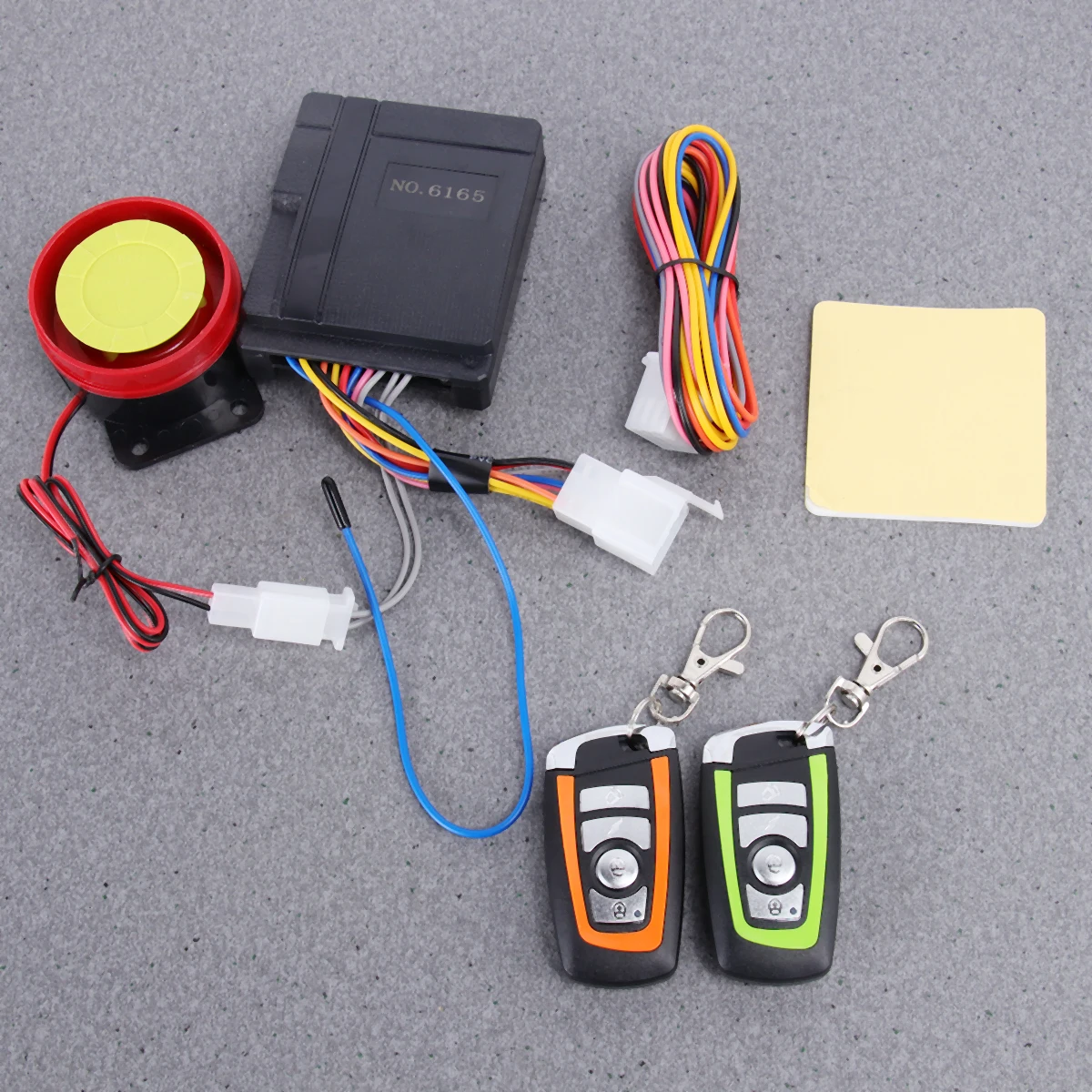 

2pcs Motorcycle Scooter Security Alarm System Anti-Theft Dual Color Engine Immobilizer Starter With 4 Sensitivity Settings Diy