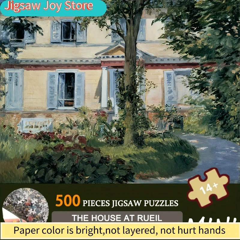 

Пазл «Дом в Руэле» Эдуарда Манэ, 500 деталей, размер 15x10 дюймов, премиум-качество, для взрослых