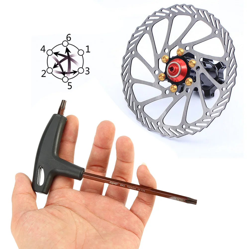 Disc Brake Wrench T handle Torx Wrench T handle Wrench High Strength Bike Brake Disc T25 Wrench Repair Tool For Bicycle