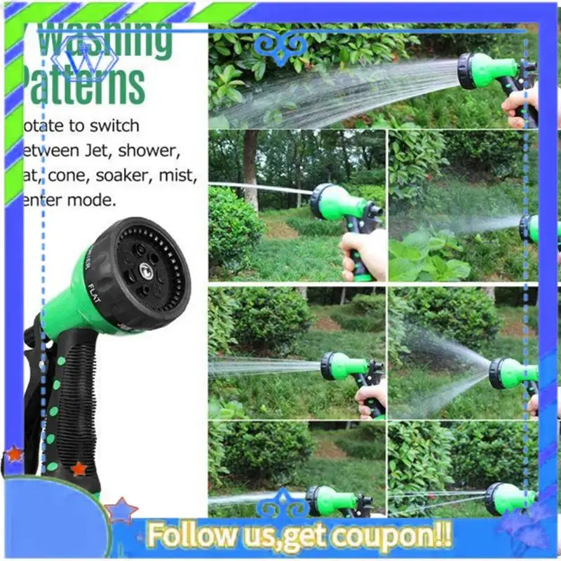

Easy To Use EVA Garden Telescopic Spring Tube Garden Hose Plastic Multifunctional Car Wash Water Sprays Sprinkler For Garden