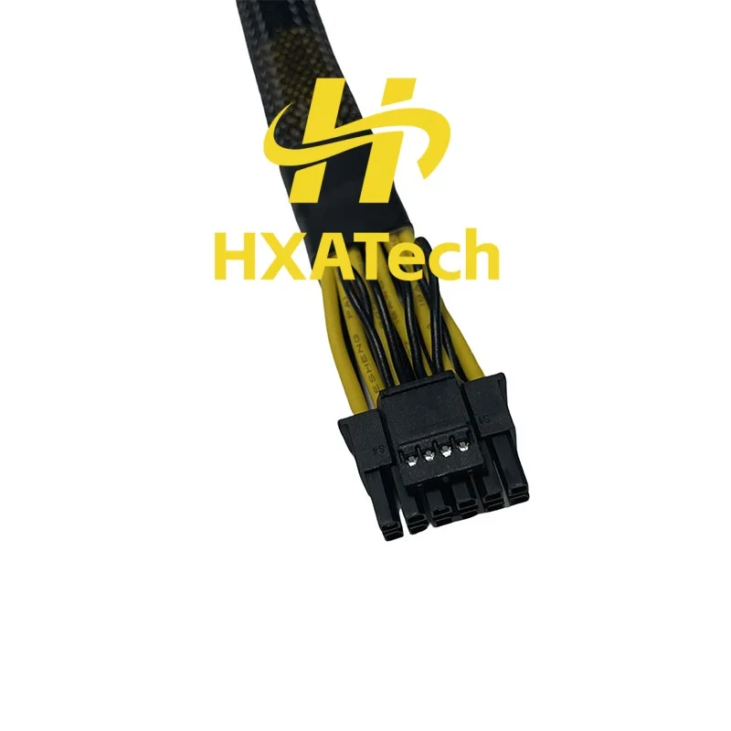 HXATech-  Sleeved mini 12pin to 16Pin 12+4P PCIE5.0 12VHPWR Video Card Power Supply Cable for Dell R7525 and GPU 4090 L20 V100
