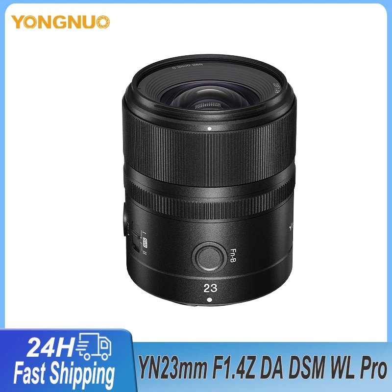 

Объектив YongNuo YN 23 мм F1.4Z DA DSM WL Pro с автофокусом, Большая диафрагма для Nikon Z Mount Z6 Z7 II Z9 Z30 Z50 Z FC Cameras