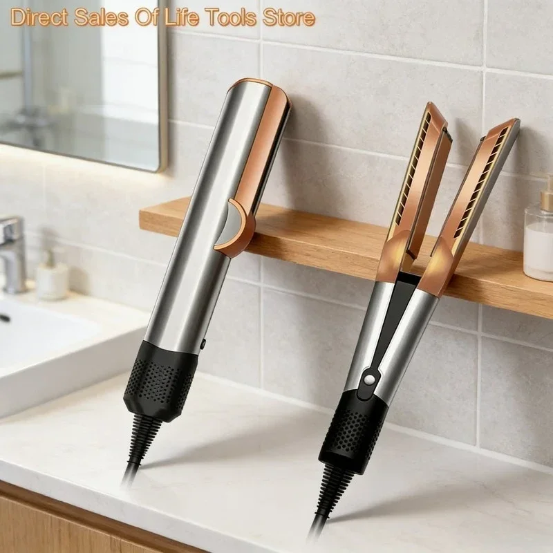 

2 IN 1 Professional Straightener & Hair Dryer Heat-Up Flat Iron, dry hair without damage to hairpin